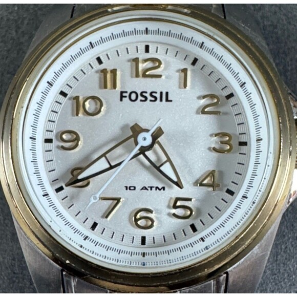 FOSSIL Two-Tone Classic Watch Steel Gold 29mm AMB-4275 - Picture 1 of 7
